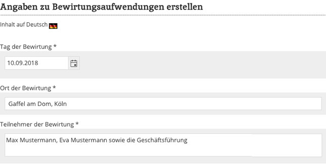 Extranet Formulare Antrag erstellen