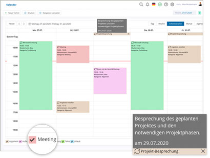 Extranet Software Modul Kalender