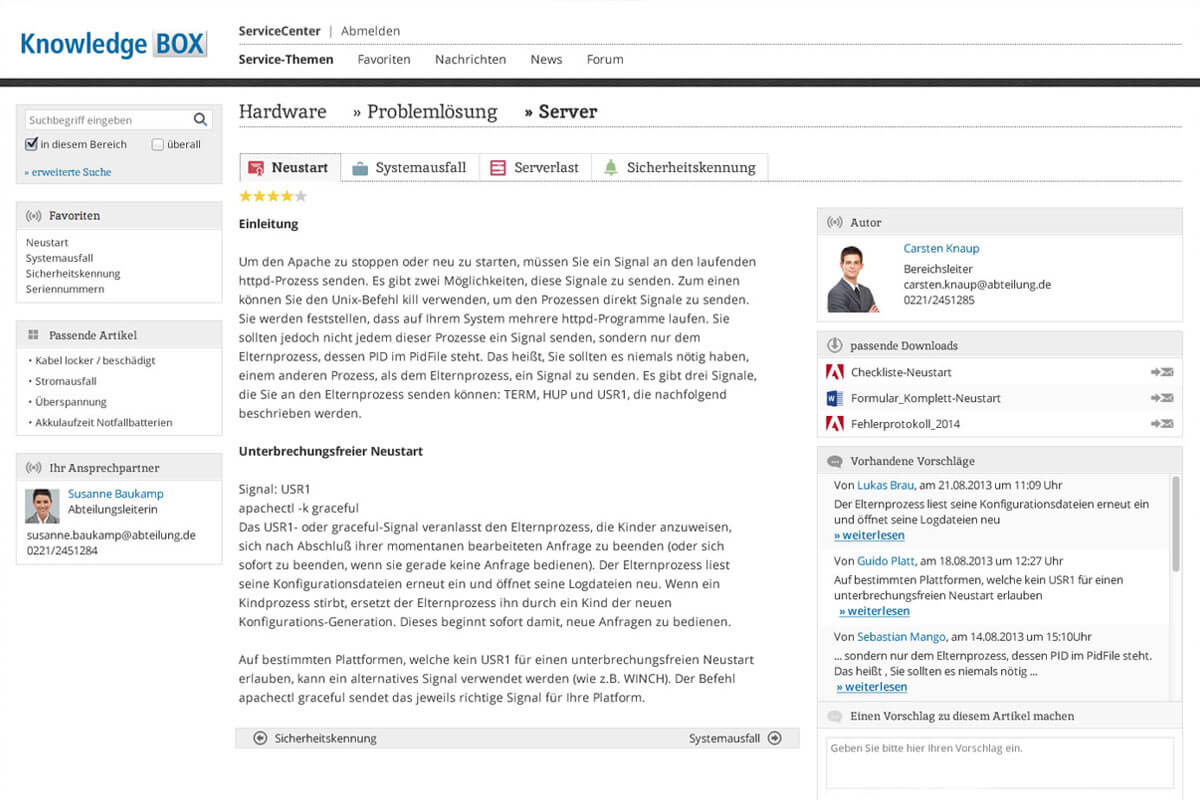 Erweiterungen für die ExtranetBOX Erweiterungen Extranet Software KnowledgeBOX