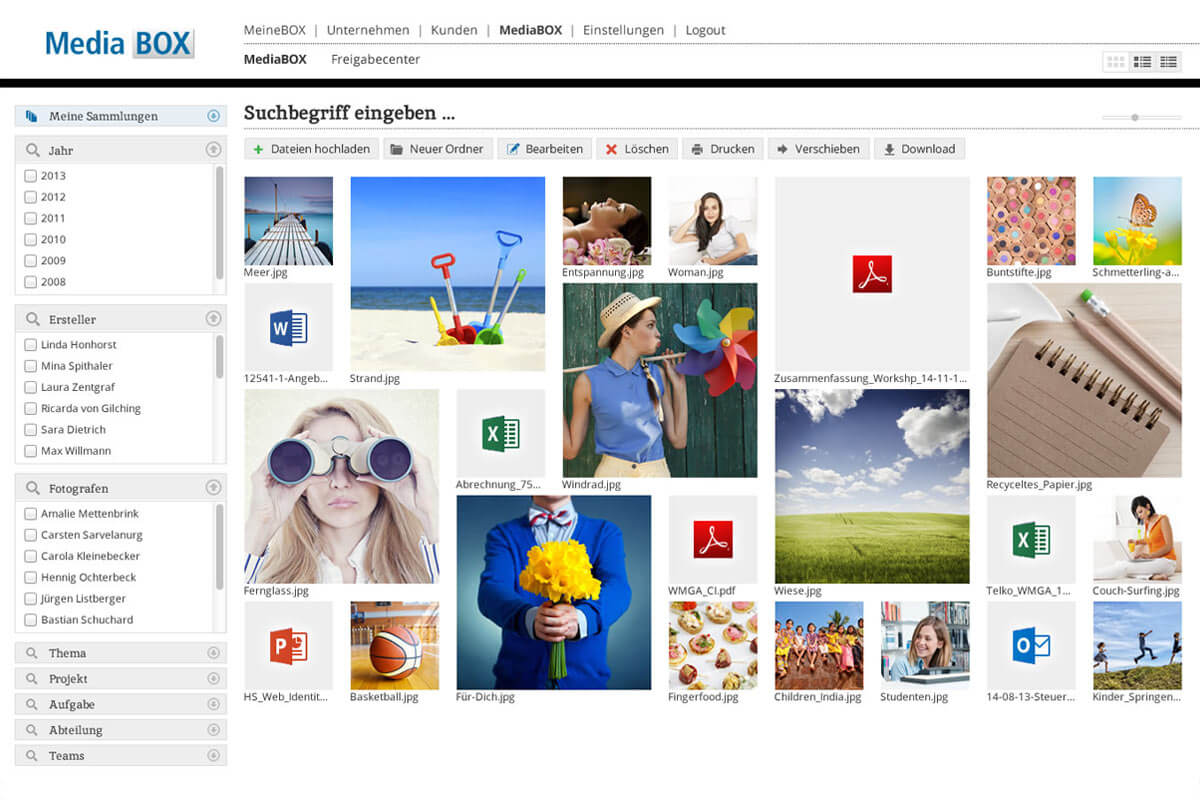 Erweiterungen für die ExtranetBOX Erweiterungen Extranet Software MediaBOX